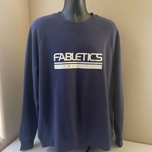 🆕 FABLETICS Go-To Crew Sweatshirt Mens XL Blue NWT